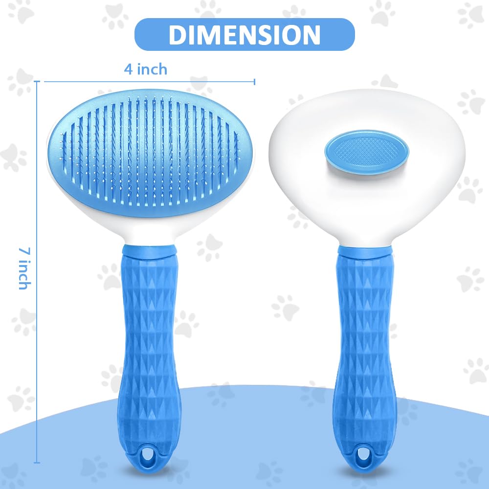 Cat Brush With Release Button Say Goodbye To Loose Fur And Tangles Cat Brushes For Indoor Cats Pet Hair Removal Tool Suitable For Pets With Long Or Short Hair Cat Hair Brush